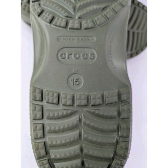 Crocs Men's Classic Clog Army Green Size 15 - Picture 7 of 7